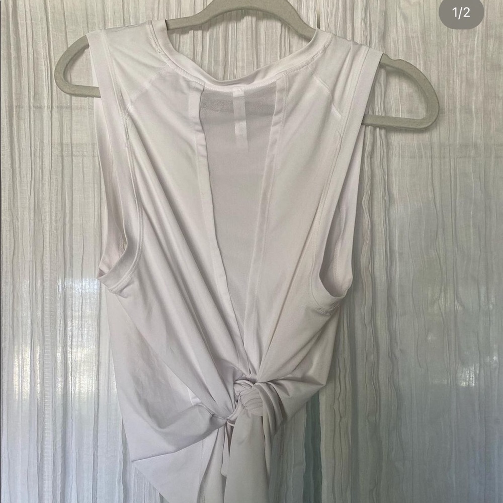 Fabletics Tie Back Mesh Tank - Picture 2 of 3